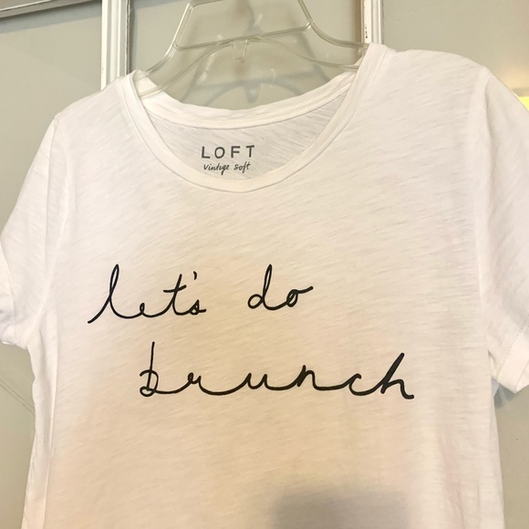 LOFT “let’s do brunch” tee - Picture 2 of 6